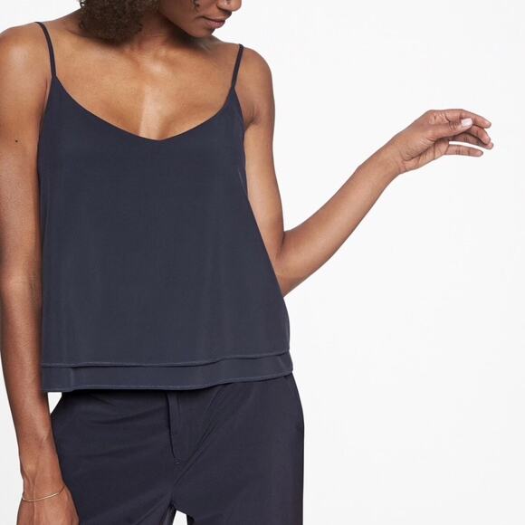 Athleta FWS Cami Navy Blue Tank Top Size Small - Picture 1 of 6